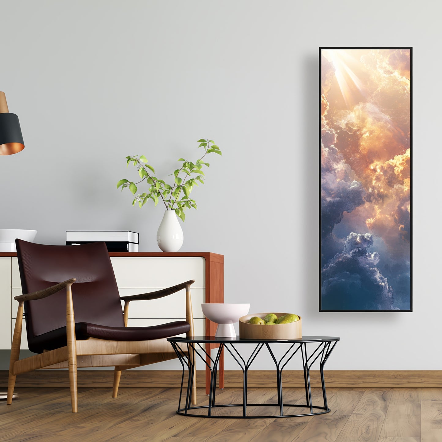 Piercing light - 36"x36" Framed canvas