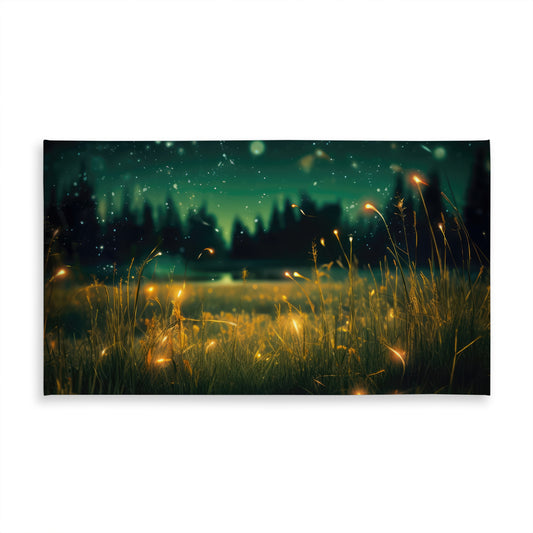 Light in the Dark Green Tablecloth for Indoor Outdoor Decor