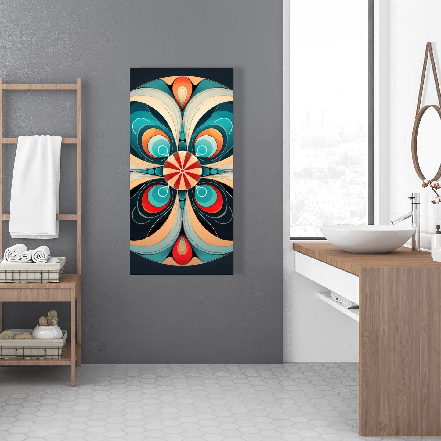 Concentric - 32"x32" Canvas