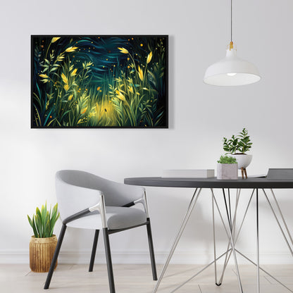 Lit plains - 36"x36" Framed canvas