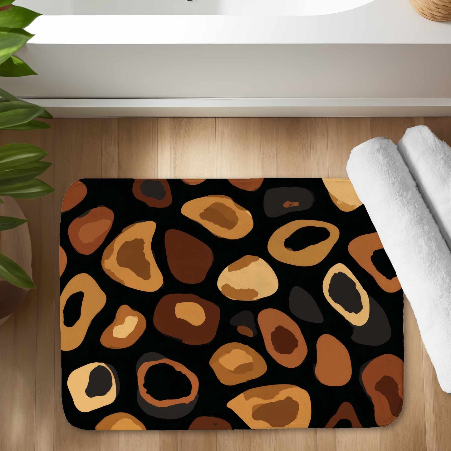 Wild Earth Spots Bath Mat | Stylish Home Decor Accent