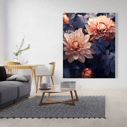 Pink and Purple Coral Canvas | Home Decor Accent Art