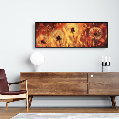 Dandy fire - 48"x60" Framed canvas