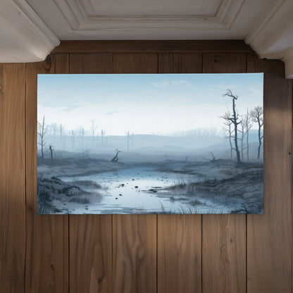 Swampy Lands White Indoor Outdoor Door Mat - Home Decor