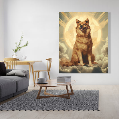 Man's best angel - 32"x32" Canvas