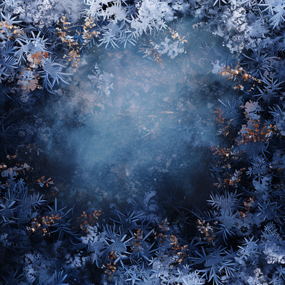 Frozen Gold Indoor Outdoor Tablecloth for Home Decor