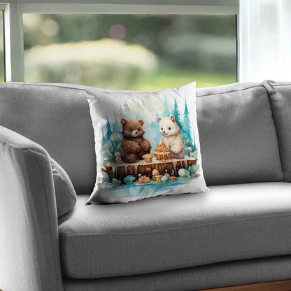 The dessert Turquoise Poly Twill Throw Pillow Insert | Home Decor