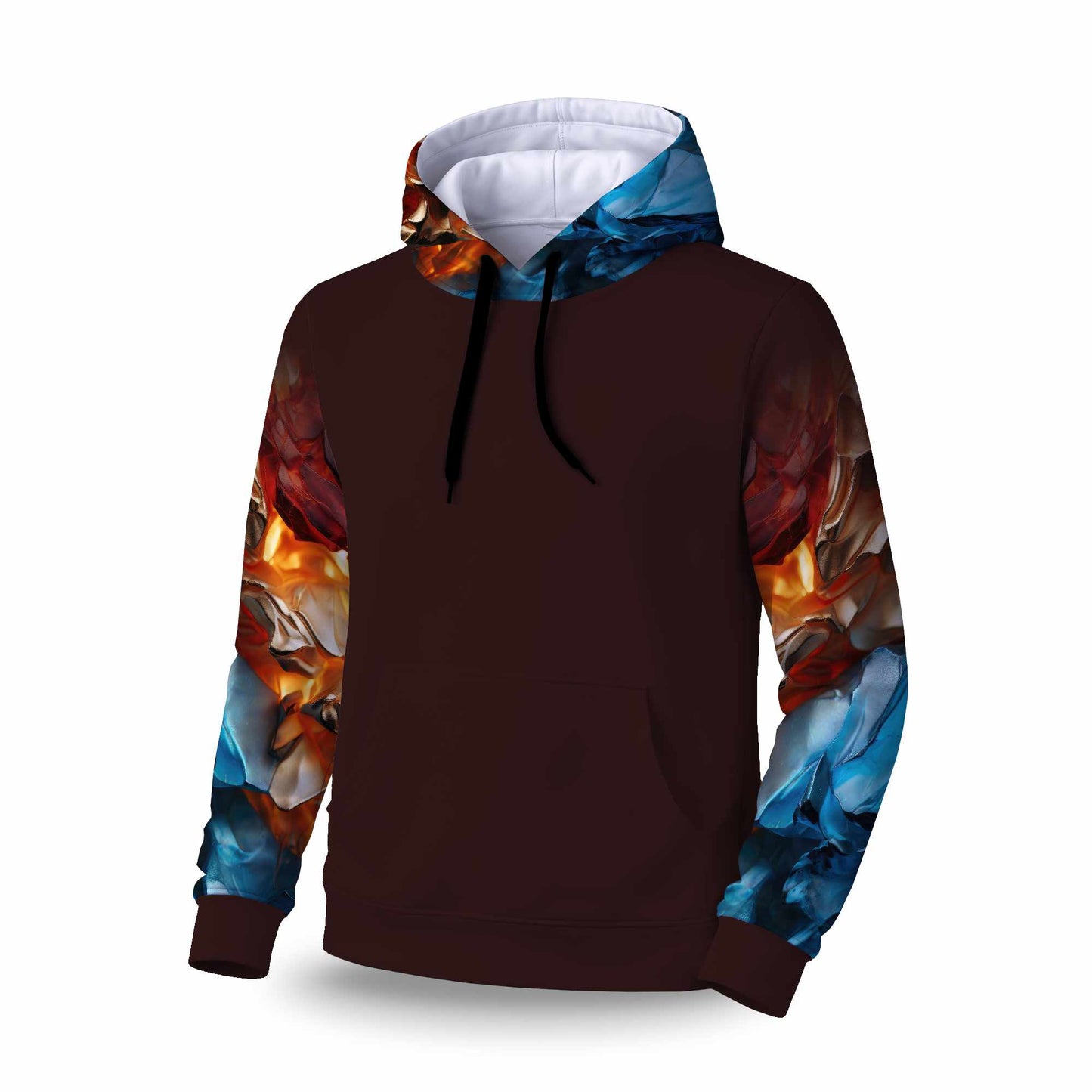 Mineral Contrast Sleevie Pullover Hoodie | Stylish Apparel