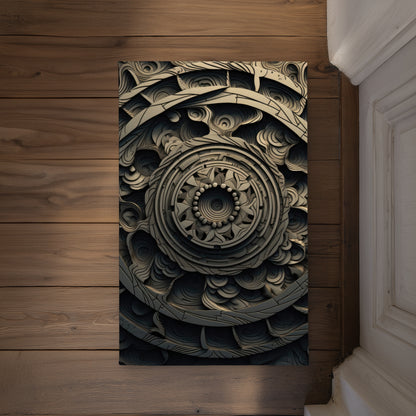 Cycles Gray Indoor Outdoor Door Mat | Home Decor Essential