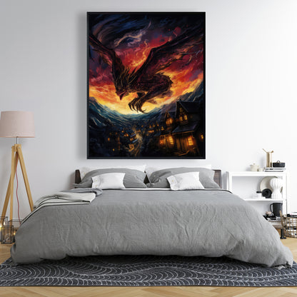 Back for Revenge - Orange Framed Canvas for Home Decor