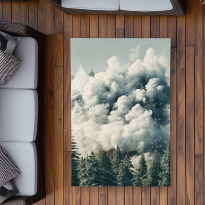 Unwanted Catastrophe Blue Outdoor Area Rug | Home Decor