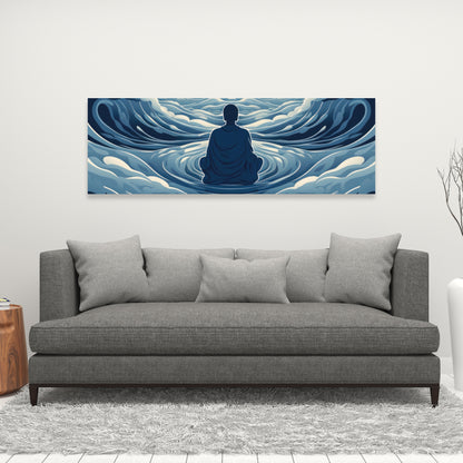 Infinite Wisdom - Gray Canvas Wall Art for Home Decor