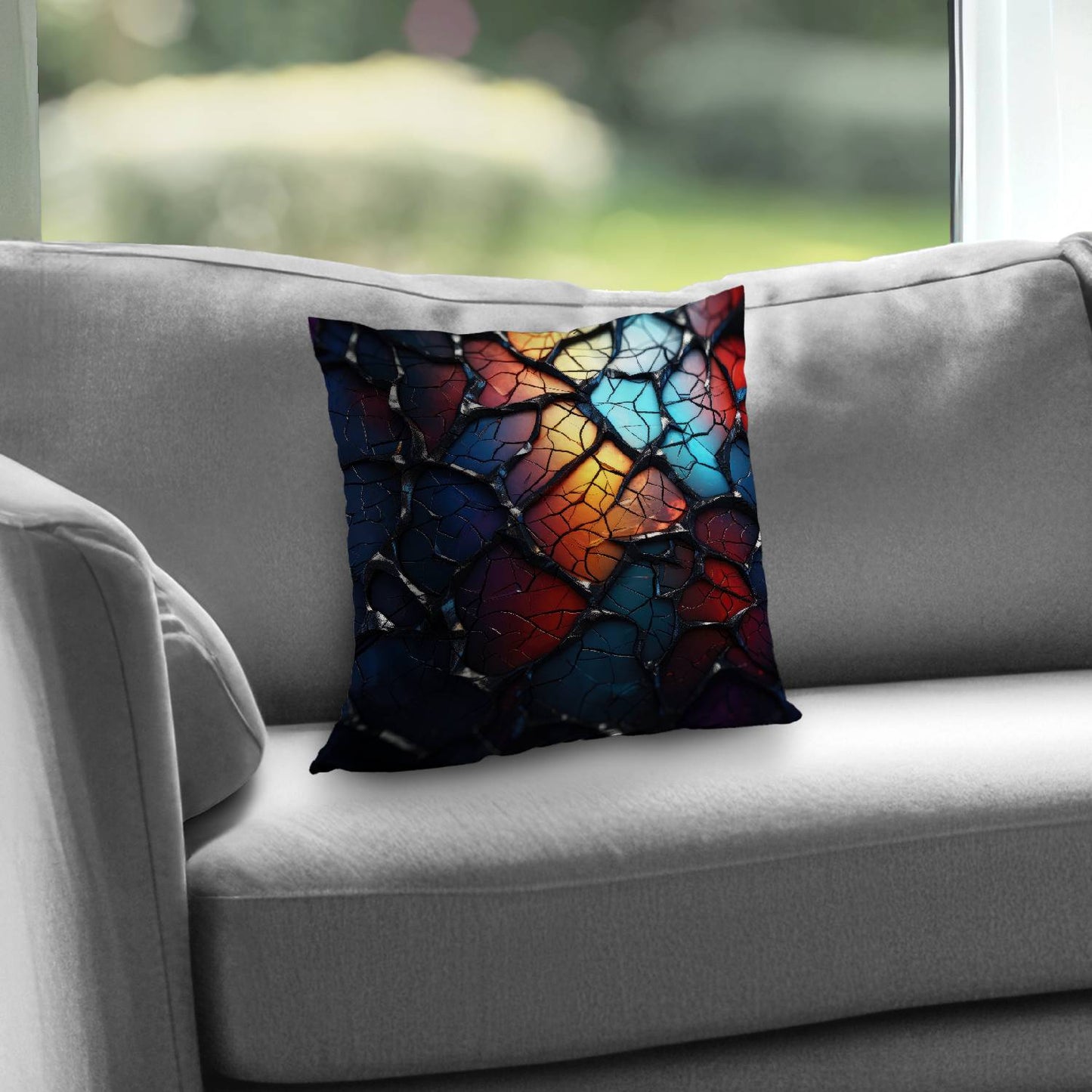 Oil shade - Throw pillow - Print on demand