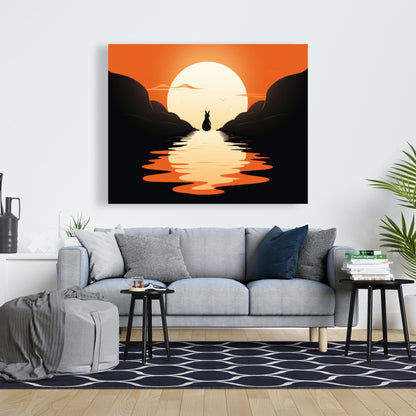 Running away - 32"x32" Canvas