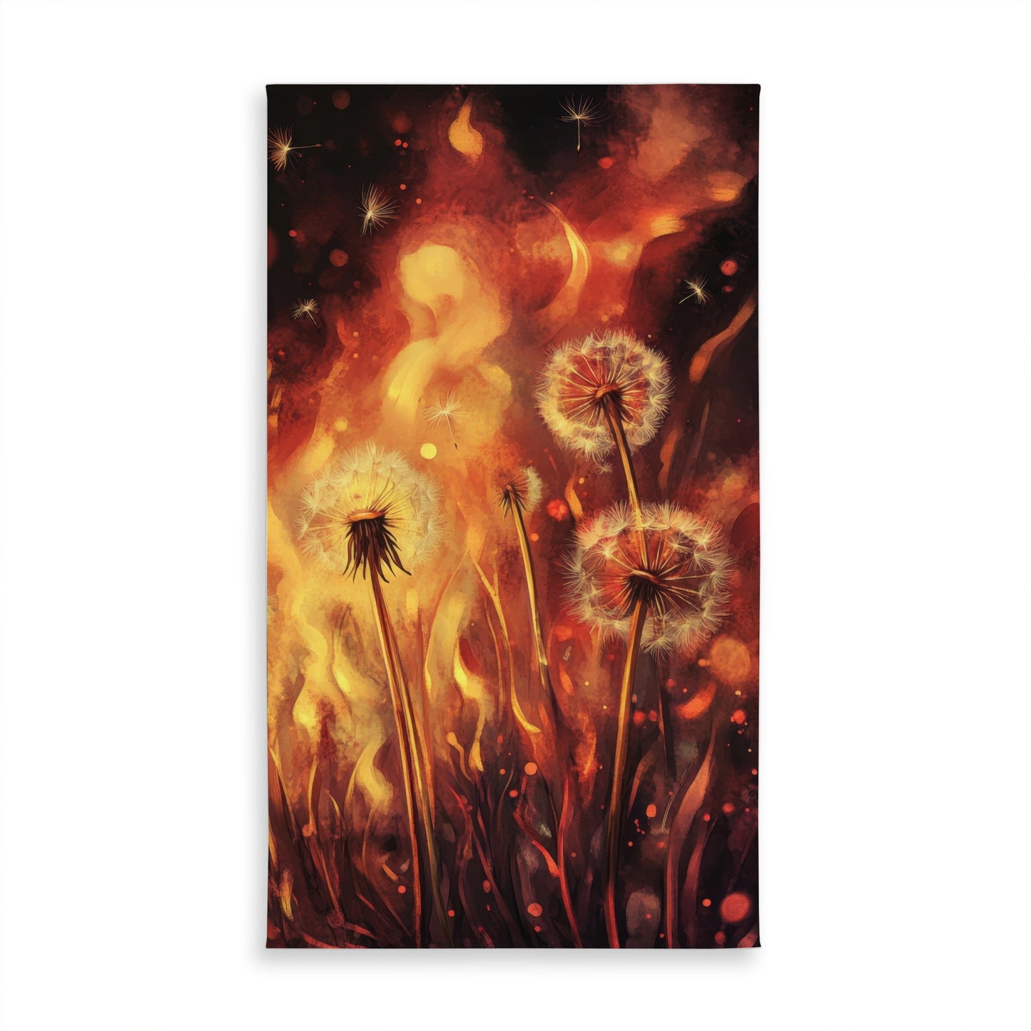 Dandy Fire Orange Indoor Outdoor Tablecloth | Home Decor