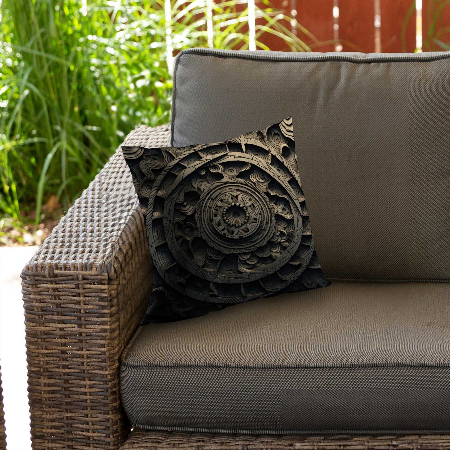 Cycles Poly Twill Throw Pillow | Stylish Home Decor Accent
