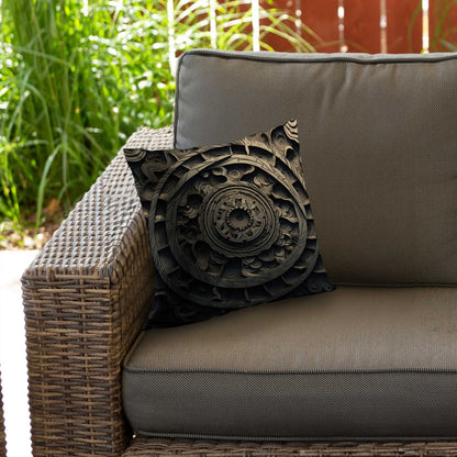 Cycles Poly Twill Throw Pillow | Stylish Home Decor Accent