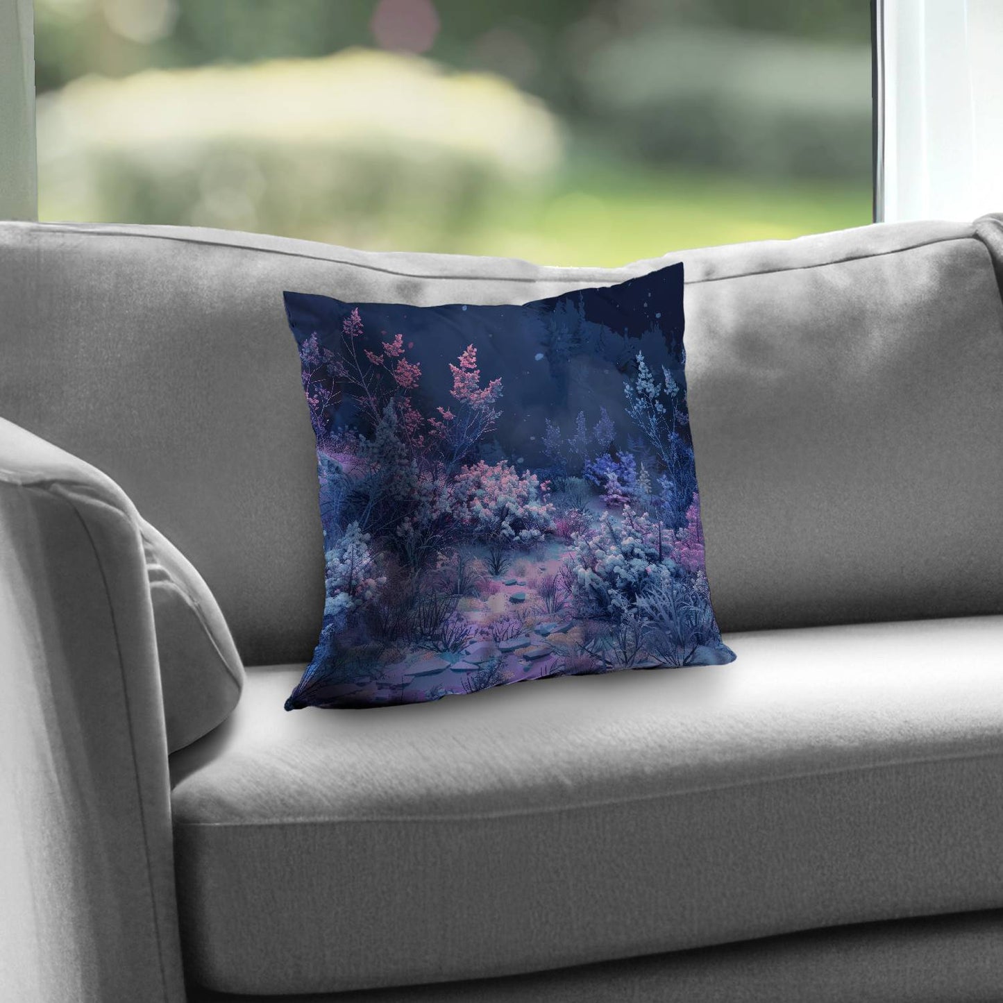 Cold night - Throw pillow - Print on demand