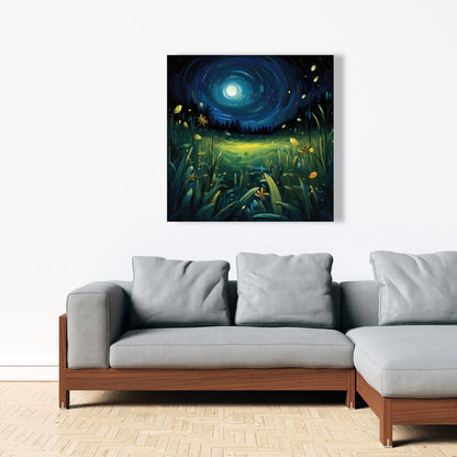 Between grass blades - 32"x32" Canvas