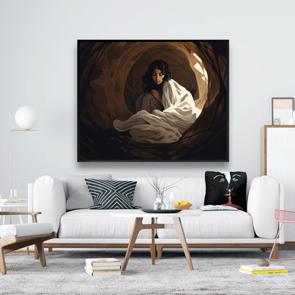 Warm embrace - 36"x36" Framed canvas