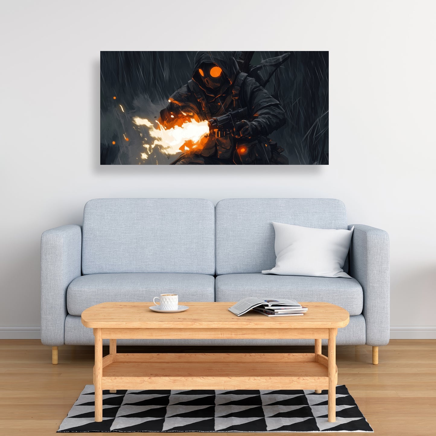 Scorch White Canvas - Stylish Home Decor for Any Space