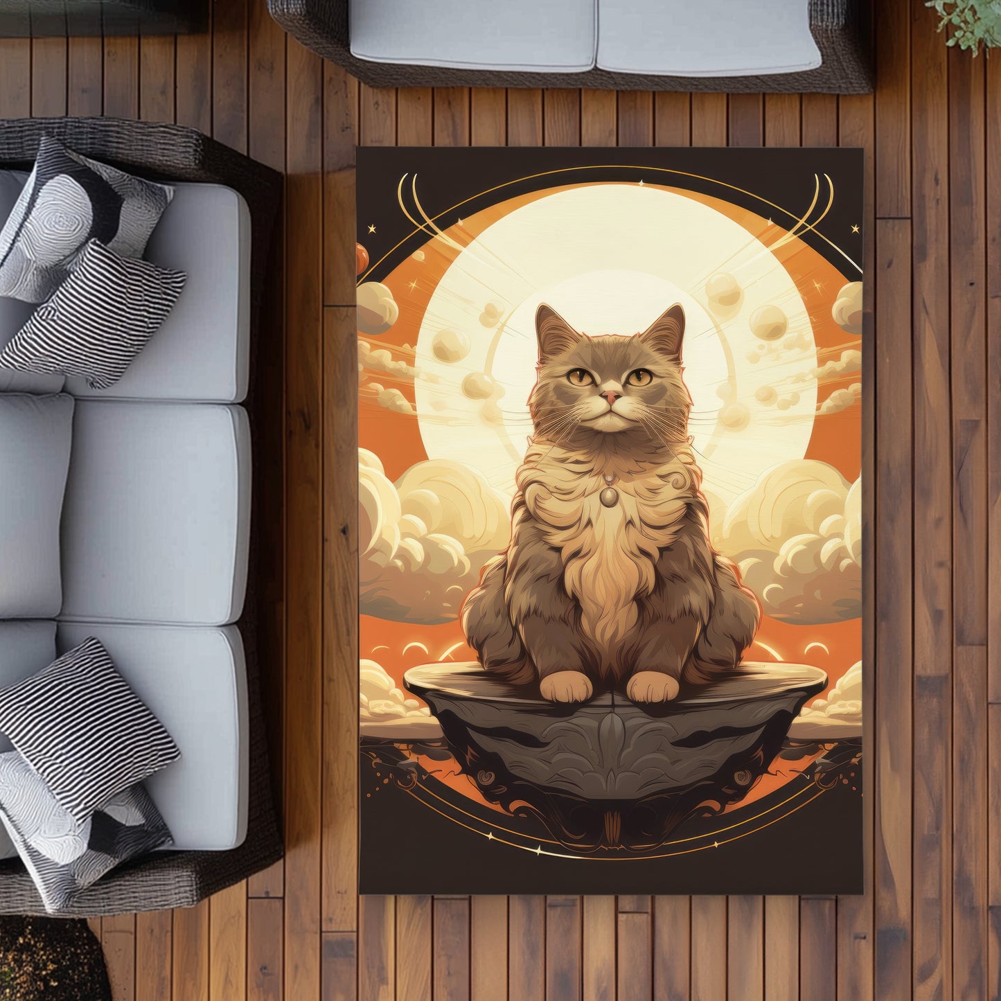 The overlord - White Outdoor Area Rug for Home Decor