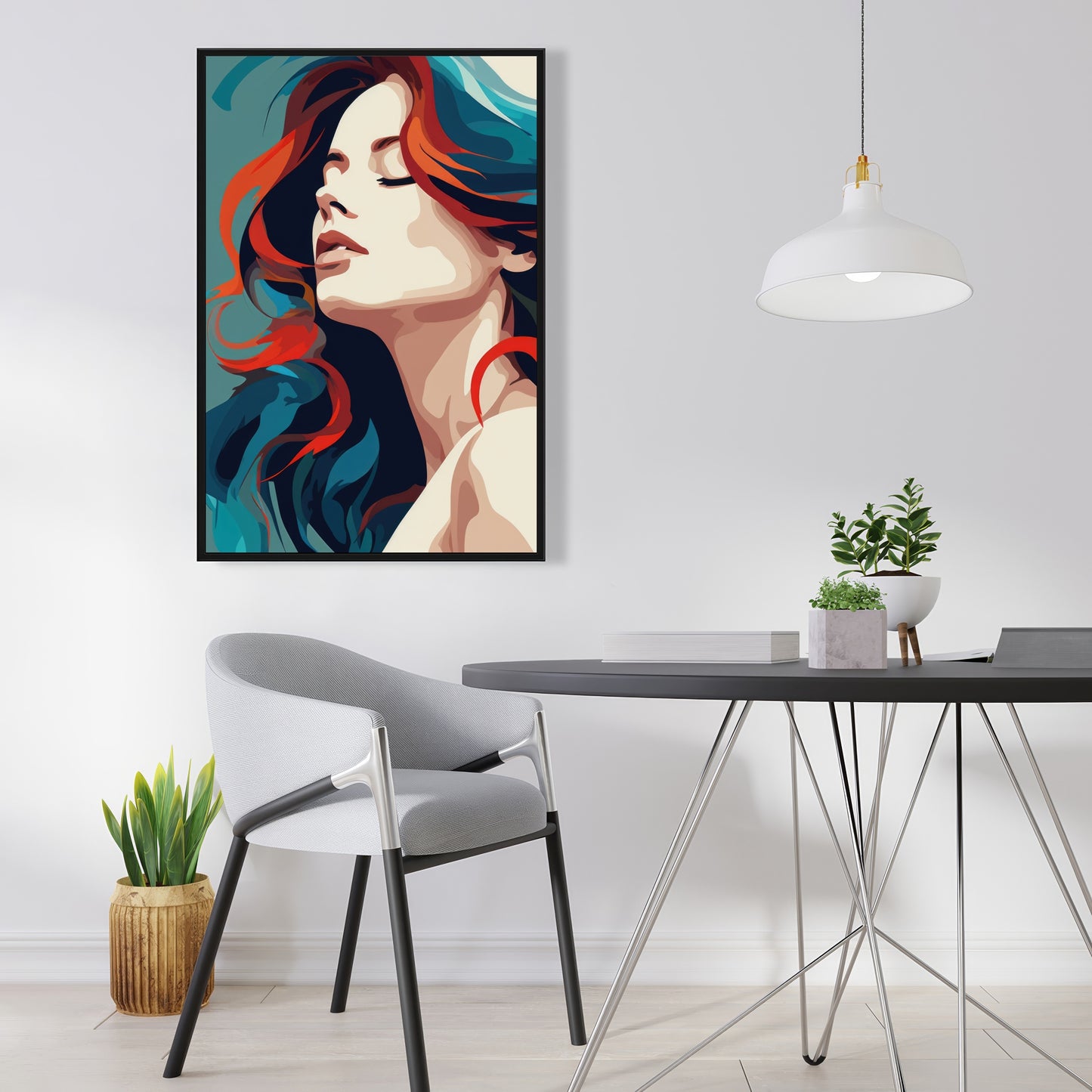 Zen - Framed Canvas - Print on demand