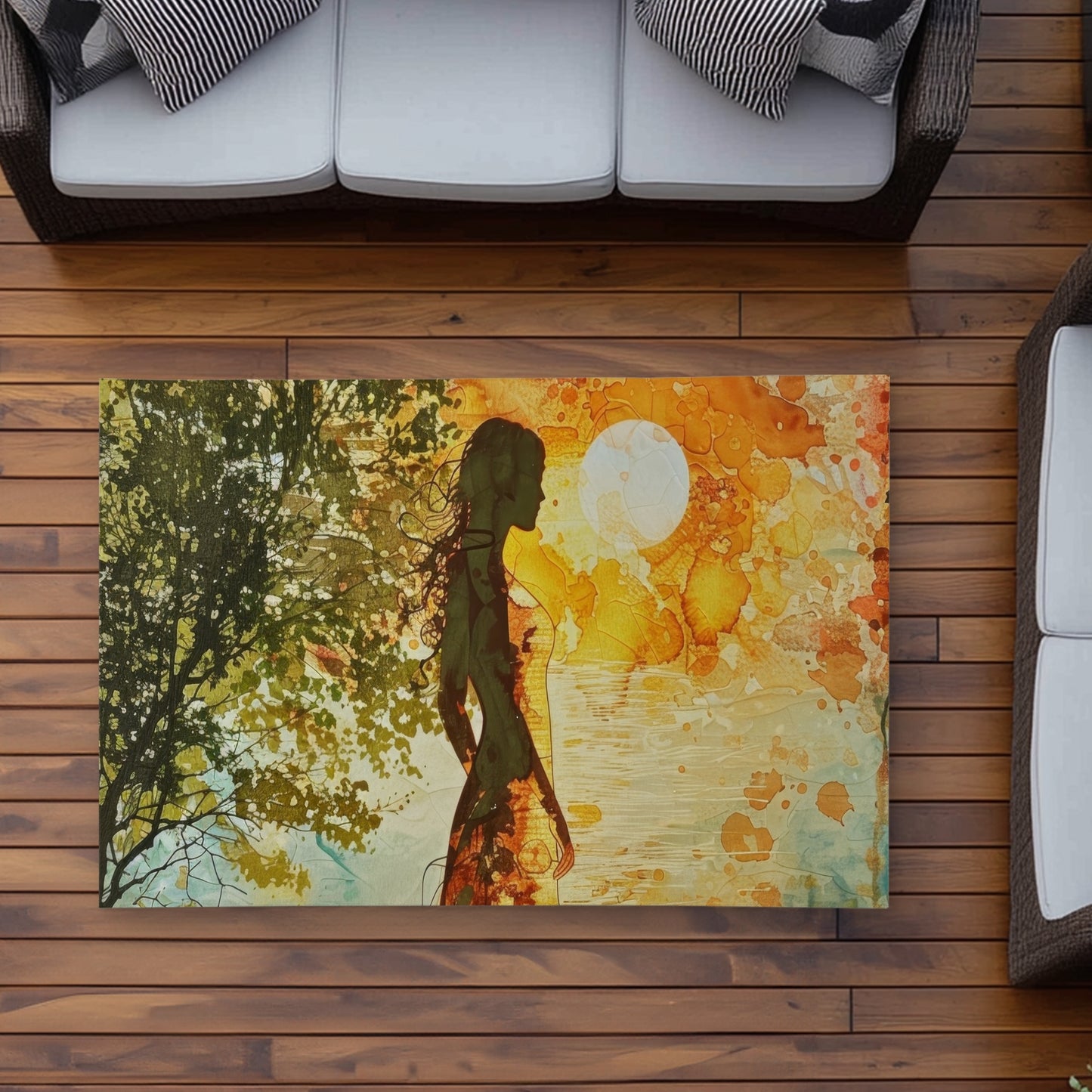 Tapis d'extérieur Peaceful Sun | Une solution de décoration élégante pour la maison