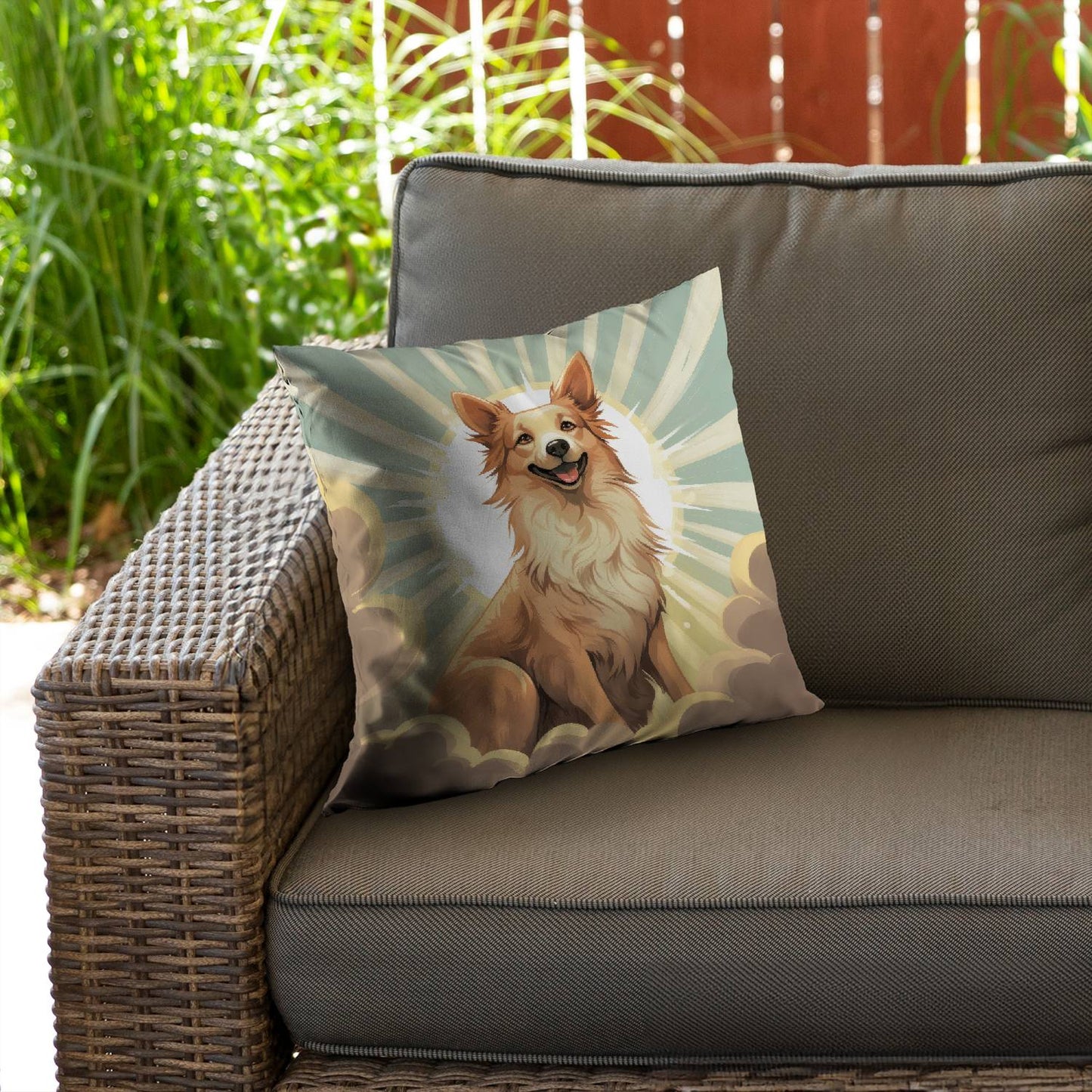 Who's a good boy - Throw pillow - Print on demand