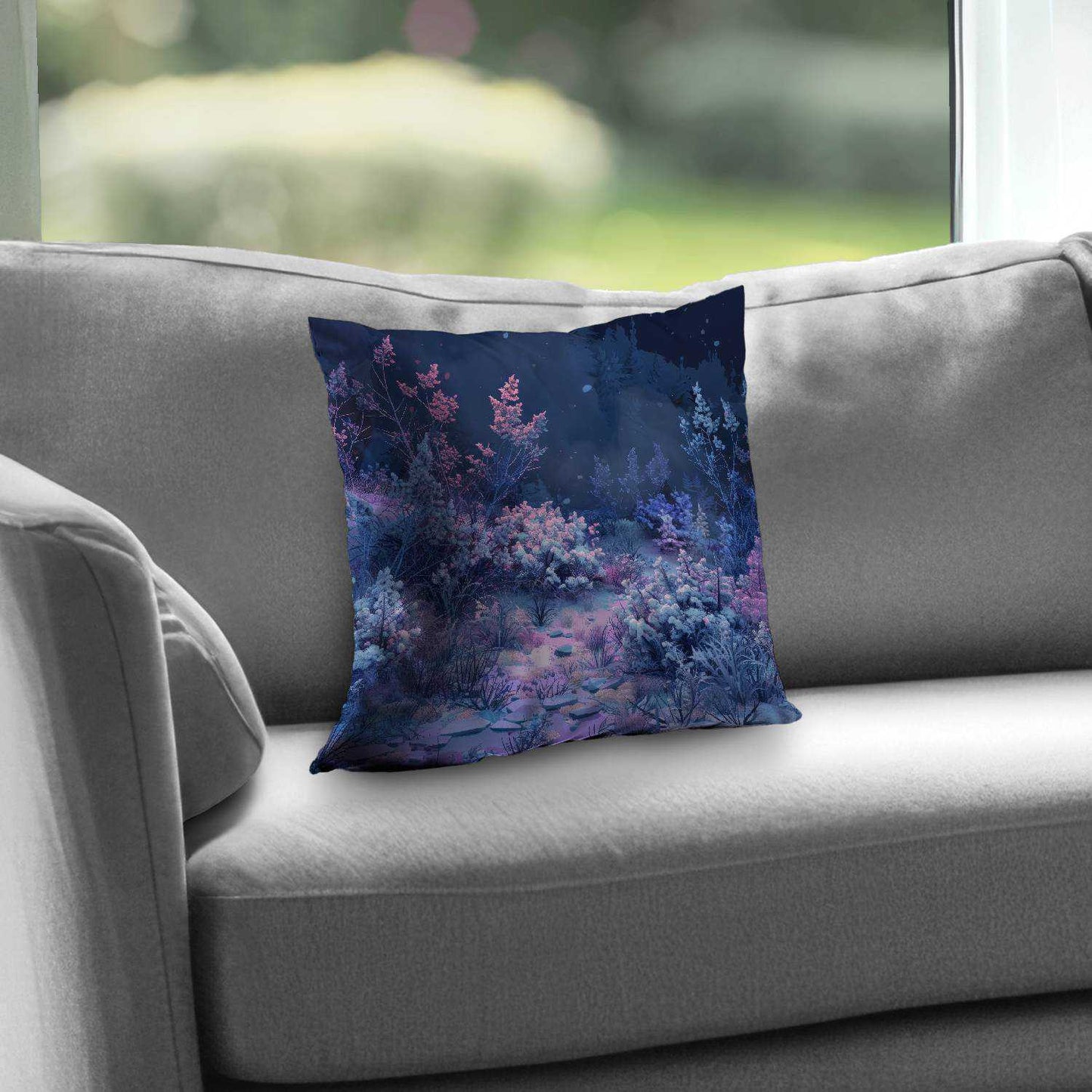 Cold Night Poly Twill Throw Pillow - Cozy Home Decor Accent