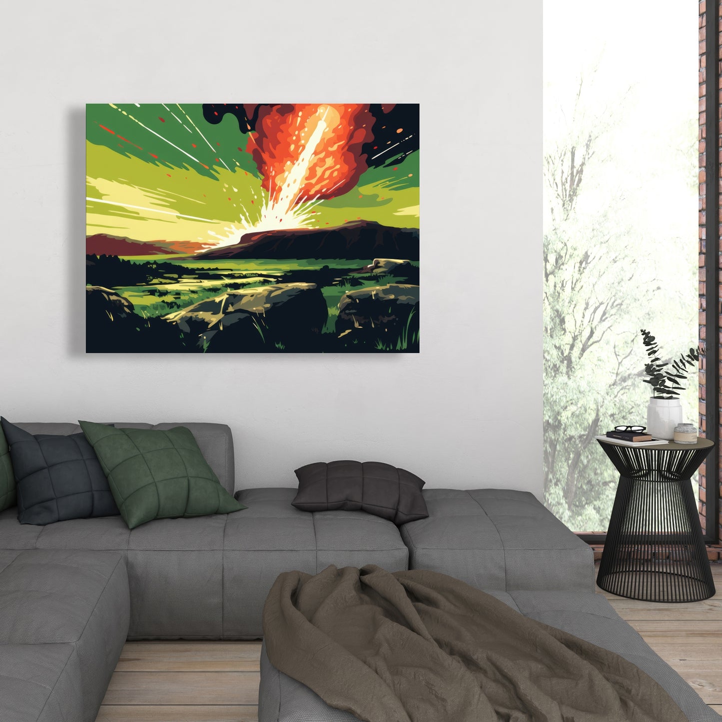 The crash - 32"x32" Canvas