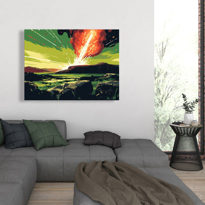 The crash - 32"x32" Canvas