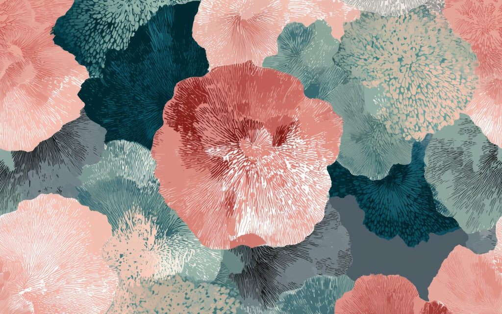 Whispering Coral Blooms Bath Mat | Stylish Home Decor