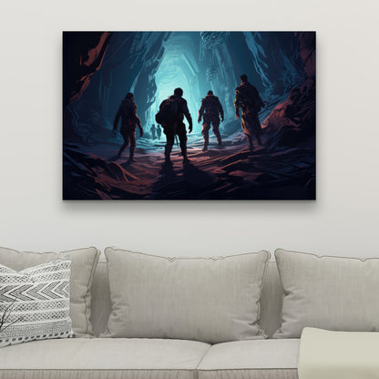 Secret Society - White Canvas for Elegant Home Decor