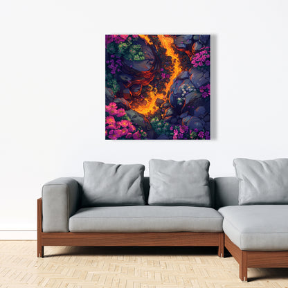 Hot river - 32"x32" Canvas