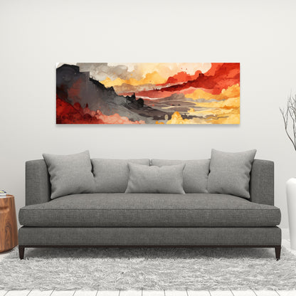 Scolding Land - White Canvas Art for Elegant Home Decor