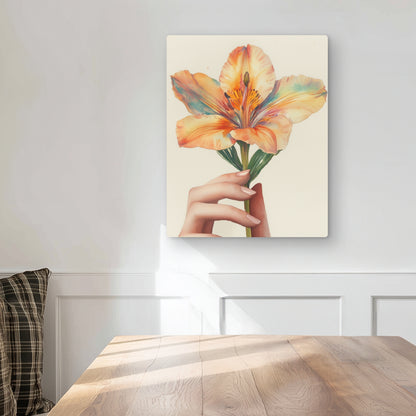 Ahold - Yellow Metal Print for Stylish Home Decor