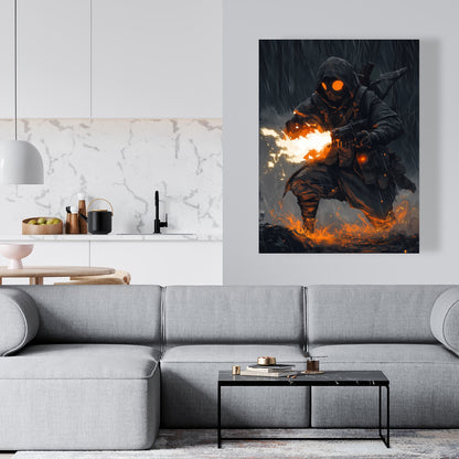 Scorch White Canvas - Stylish Home Decor for Any Space