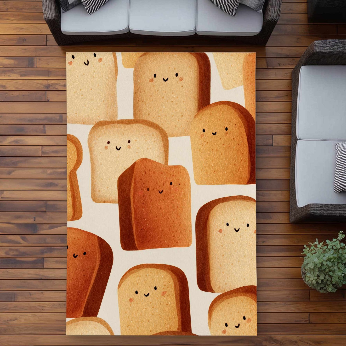 Tapis d'extérieur Toasty Smiles | Décoration d'intérieur durable