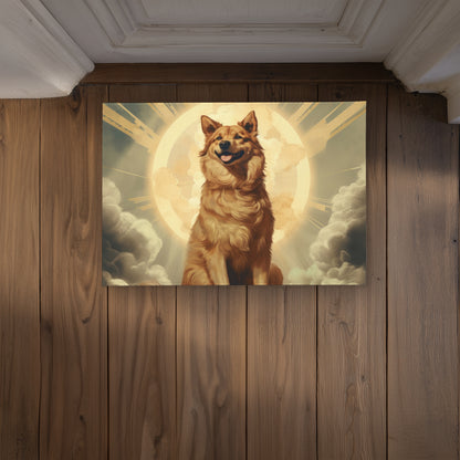 Man's Best Angel White Indoor Outdoor Door Mat | Home Decor
