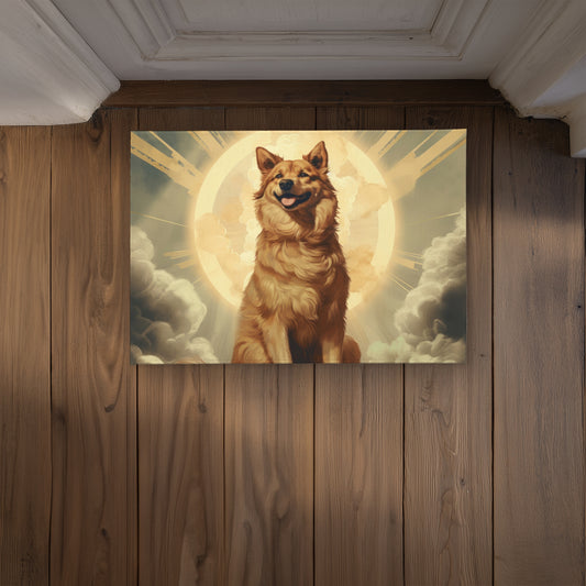 Man's Best Angel White Indoor Outdoor Door Mat | Home Decor