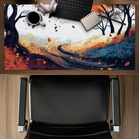 Cool Weather Orange Desk Mat for Stylish Decor | Buy Now