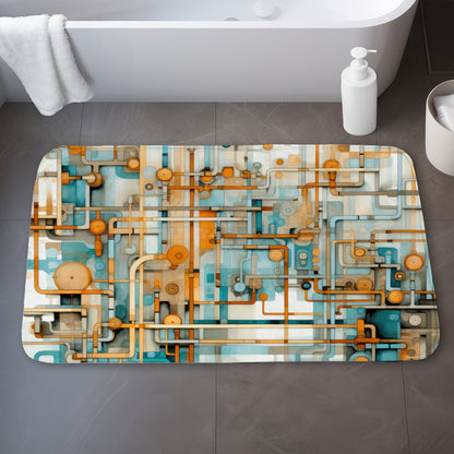 Like clockwork - 17"x24" Bath mat