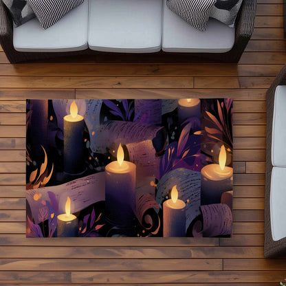 Tapis d'extérieur « Chuchotis à la chandelle » | Décoration d'intérieur