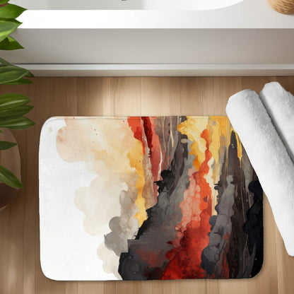 Tapis de bain "Scolding Land" | Tapis élégant pour la décoration de salle de bain