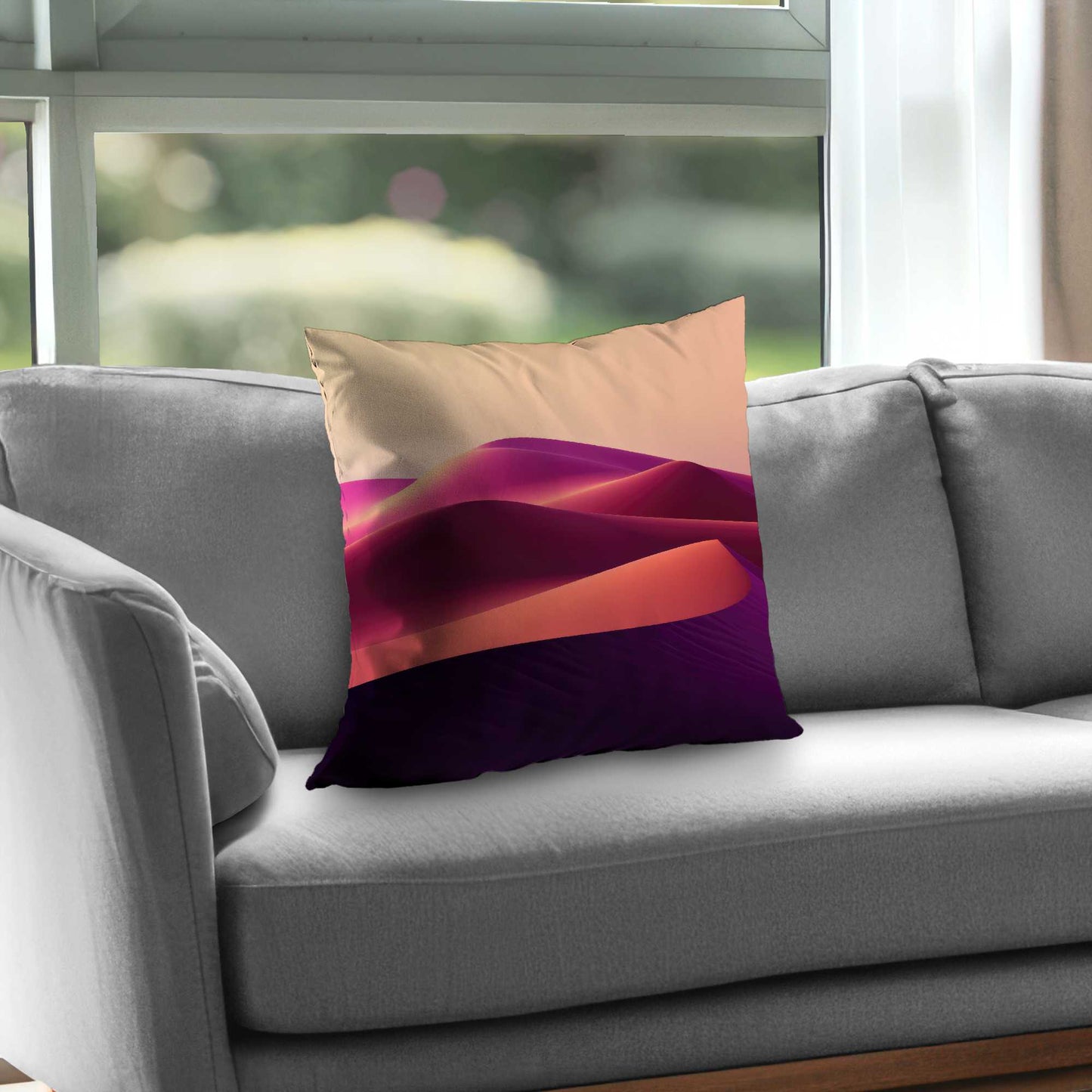 Deep Dunes Purple Poly Twill Throw Pillow Insert | Decor