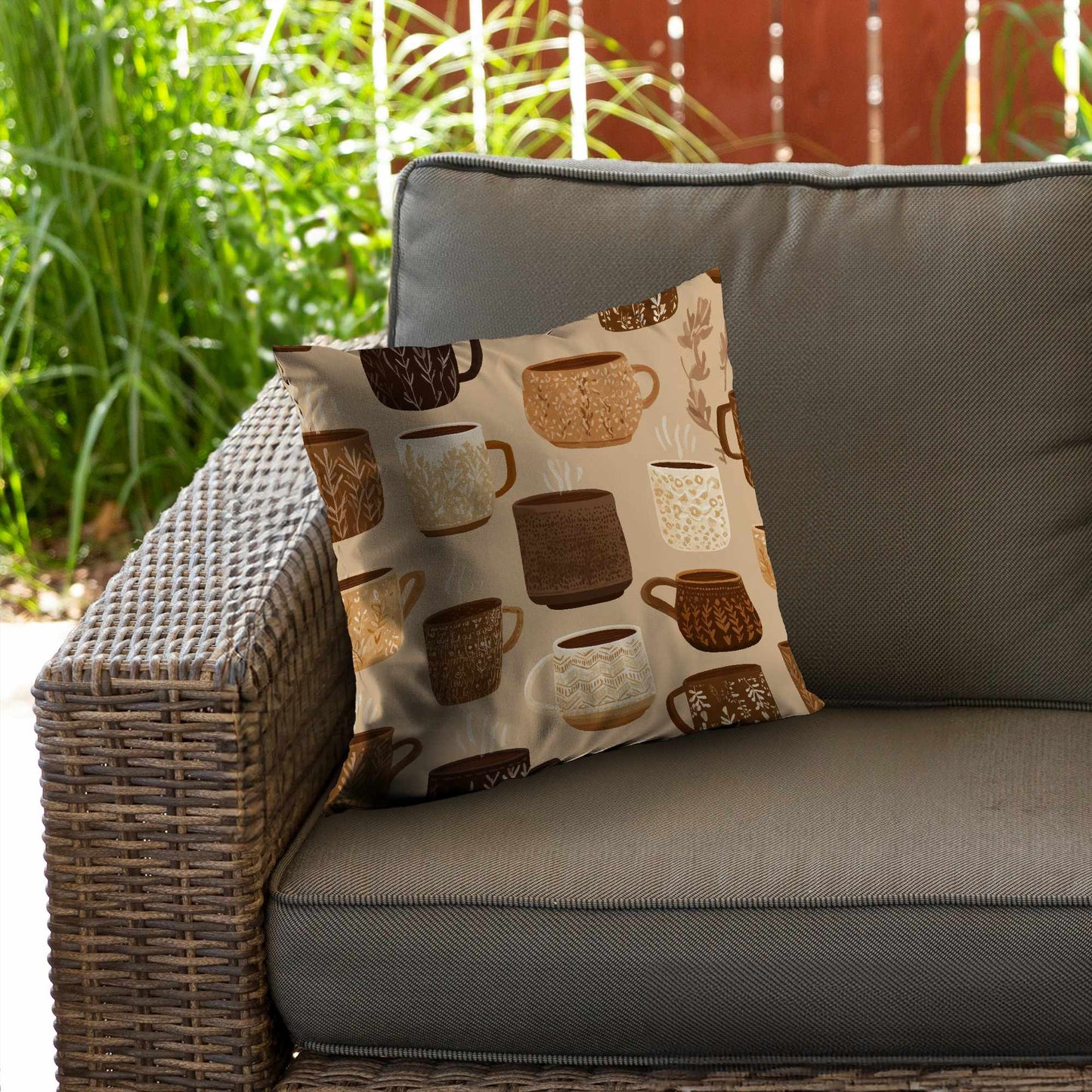 Cozy Cup Collection Poly Twill Throw Pillow - Home Decor