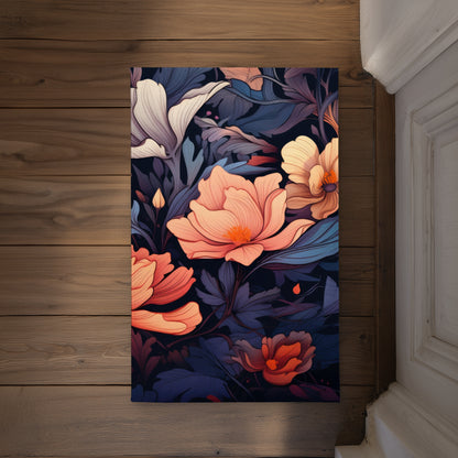 Blooming Uninterrupted Door Mat - Indoor Outdoor Home Decor
