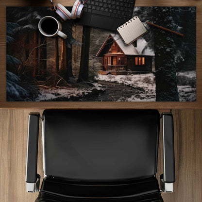 By the river - Brown Desk Mat for Home Decor and Style