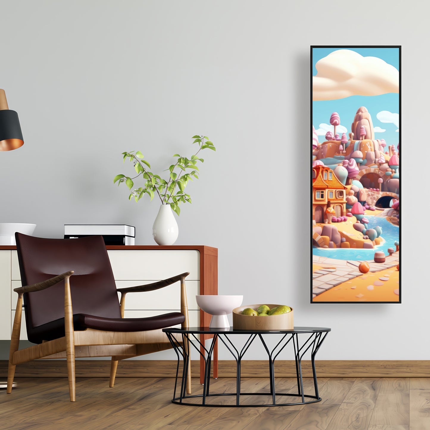 Sweet kingdom - 36"x36" Framed canvas